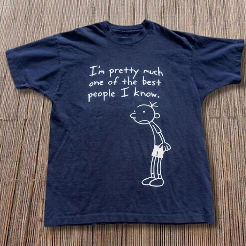 Navy Blue I_M Pretty Much One Of The Best People I Know Graphic Tee